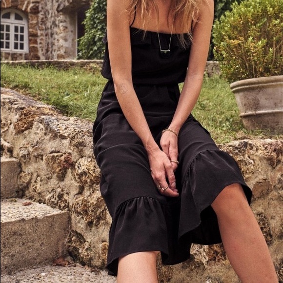 Sezane Cassandra 100% Silk Dress - Picture 2 of 4